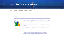 Desktop Screenshot of italicspublishing.com